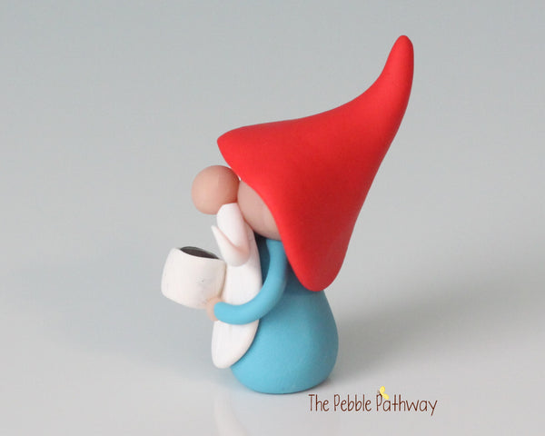 Custom Gnome - Gnome with coffee