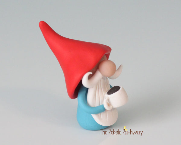 Custom Gnome - Gnome with coffee