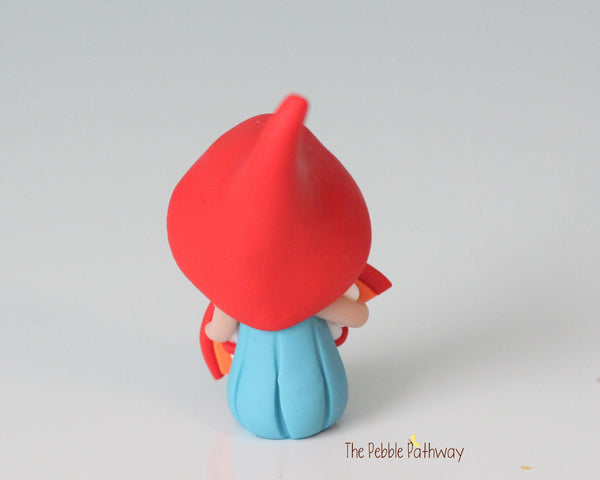 Rainbow Gnomette - A lucky miniature garden girl gnome full of love - Sapna