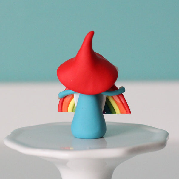 Rainbow Gnome - A lucky gnome full of love - Barnett - ThePebblePathway